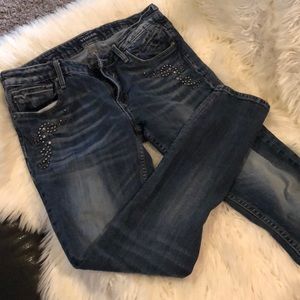 VIGOSS stud and rhinestone embellished Skinny’s